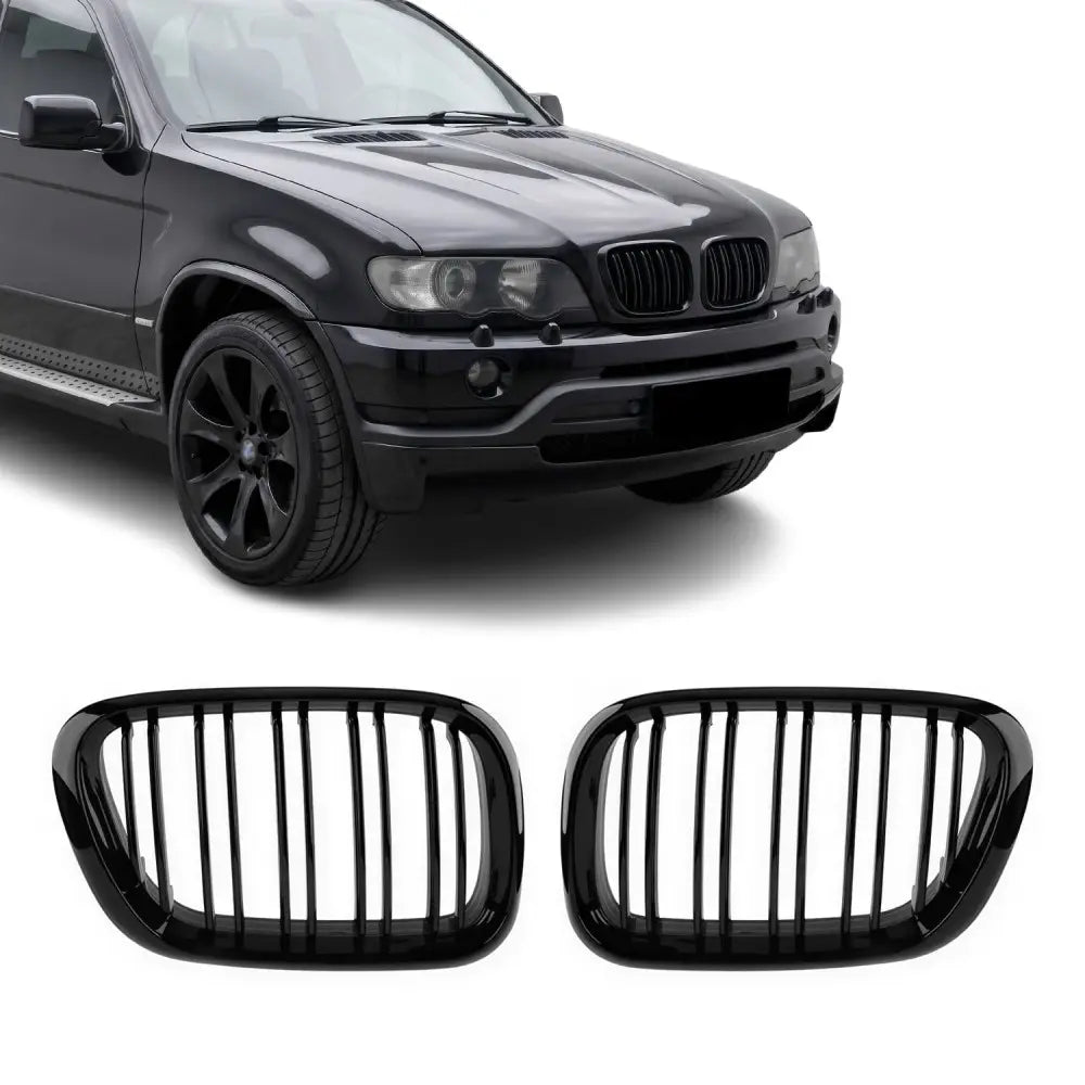 BMW X5 E53 PRE M-Look Munuaiset, Kiiltävän Mustat