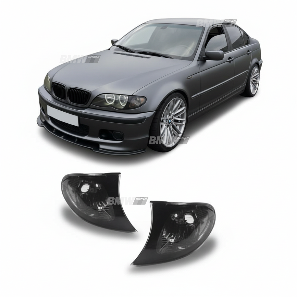 BMW E46 Sedan / Touring / Compact, dark front turn signals